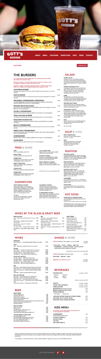 web design development wordpress css menu