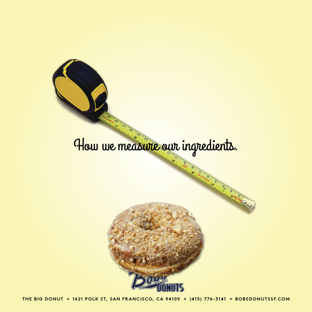 measuring tape for big donuts in san francisco