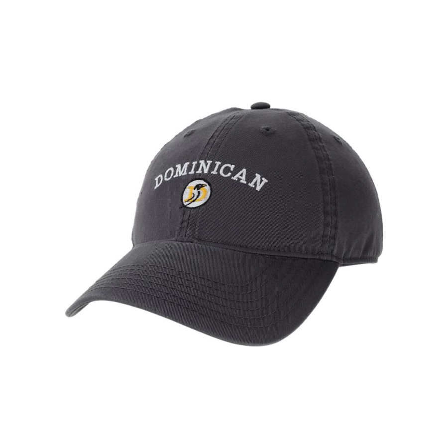 dominican penguins logo design on black baseball cap
