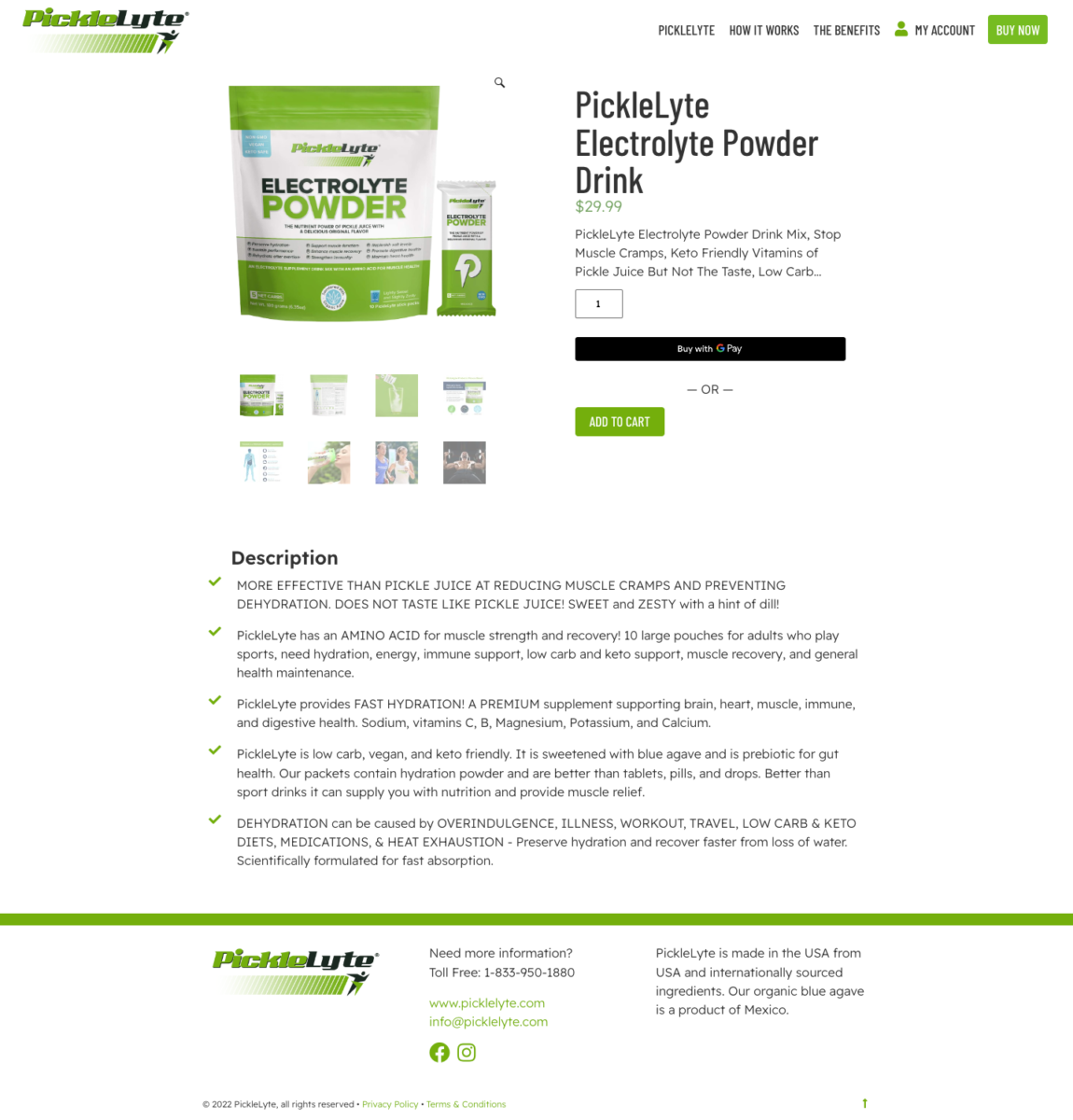 web design development wordpress elementor picklelyte store page